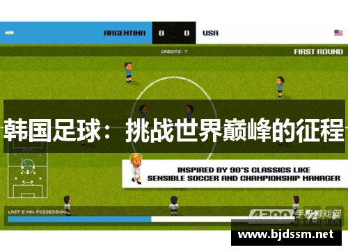 韩国足球：挑战世界巅峰的征程